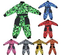 Zorax Interior suave/exterior duradero CUB Niños Motocross CAMO Traje Niños Moto Motocicleta Ropa de carrera Niño ATV Karting Traje General
