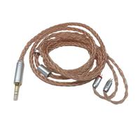 ZoraYorce Cable IEM de 1,25 m, chapado en plata, cable de auriculares, 2 pines, 0,78 mm de largo, cable de auriculares, cable universal para monitor in-ear, reparación, bricolaje, auriculares HiFi
