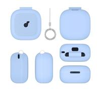 ZoraYorce Carcasa de silicona con mosquetón para Anker Soundcore P31i (azul)