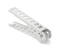 ZoraYorce Cocina al aire libre, pícnic, barbacoa, utensilios de cocina, soporte de agarre, pinza de clip, camping, senderismo, aleación de aluminio, olla, sartén, cuenco, agarrador