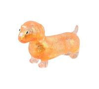 ZoraYorce Dachshund squishys, Glitter Sparkly Sausage Dog Squishys, Dogs Gel Stretch Ball, Ultra-Soft Touch Mini Rainbow Weiner Dogs