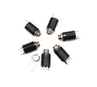 ZoraYorce Guitarra Eléctrica Acústica Estéreo Hembra Salida Jack 6.35mm Jack Pickup EQ Conector 5 unids Guitarra Parte Herramientas