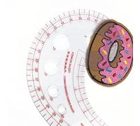 ZoraYorce Herramientas de costura, regla curva en forma de coma, plástico transparente, regla de diseño de estilo