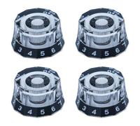 ZoraYorce Juego de 4 botones de repuesto para guitarra eléctrica de guitarra, regulador de volumen, regulador de velocidad, para accesorios de guitarra Les Paul