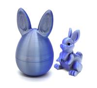 ZoraYorce Juego de Huevos de Conejo Impresos en 3D de Pascua con Mini | ZoraYorce-Juego de huevos de conejito impresos en 3D, minifiguras de conejo bonitas, decoración de Pascua, cesta de juguete