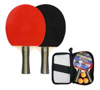 ZoraYorce Juego de remo de ping pong con estuche de almacenamiento para pelotas de ping pong, juego de remo de ping pong para juegos de ping pong para interiores y exteriores