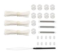 ZoraYorce Kit de reparación de persianas enrollables de autocaravana, soporte de cordón, accesorios de repuesto, cuerdas, persianas, plisado día/noche