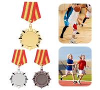 ZoraYorce Medalla de oro con collar de 5 cm para maratón de fútbol