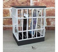 ZoraYorce Novedad The Mobile Phone Jail Cell Lock Up Phone Holder Locking Cage Gifts