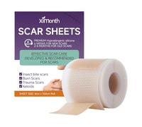 ZoraYorce Paños de cicatriz de silicona, parches para cicatrices, reparan dañados, tiras de eliminación de cicatrices, reducen el enrojecimiento y la irritación, cicatrices cubren la curación de