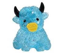 ZoraYorce Peluche de vaca de tierras altas con purpurina, suave TPR | Brillante vaca montañosa Slow Rising Sensorial Juguete Suave TPR Portátil Pelota exprimible de Pascua Relleno de Cestas de