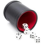 ZoraYorce Práctica taza de trompeta de franela con 5 cubos para bar, fiesta, karaoke, entretenimiento, juego, juego de cubitera, accesorios