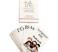 ZoraYorce Tarjetas educativas para bebés: alfabeto bíblico en la guardería, | Tarjetas educativas del alfabeto bíblico para niños, niños pequeños y principiantes de 3 a 5 años, desarrollo del lenguaje