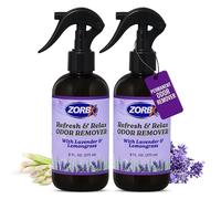 Zorbx Refresh & Relax - Spray removedor de olores con lavanda y citronela, ambientador absorbente de olores para el hogar, ropa, cocina, habitación, tela, muebles, automóviles (8 onzas líquidas