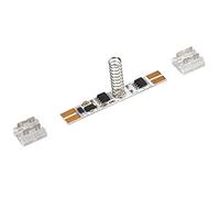 ZOREI Interruptor Táctil Led Dimmer, Flexible Sin Soldadura, Para Perfil De Aluminio, 12V 24V 3A, Con Indicador Azul Y Memoria (12mm)