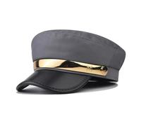 ZORESCOLEO British Hat - Boinas casuales para mujer con forma de octágono, durabilidad, mezcla de poliéster y algodón, aptas para viajes, plegables, gris, as the pic show