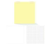 ZORESCOLEO Carpeta recargable, planificador, cuaderno diario para notas, planes, mapa mental, diario, 120 páginas cuadriculadas