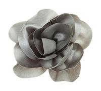 ZORESCOLEO Elegante broche de flores de tela con clip, hermoso broche de solapa de tela, accesorio de joyería para armarios de mujer, as the pic show, Tela y aleación