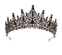 ZORESCOLEO Elegantes coronas de diamantes de imitación para mujer, diadema para eventos de graduación, tocados para bodas, cumpleaños y ocasiones especiales, as the pic show, Aleación de zinc