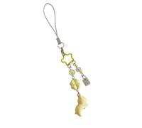 ZORESCOLEO Lucky Clovers - Colgante acrílico para teléfono con diseño de hojas de tréboles, accesorio para correa de teléfono para mujer, as the pic show, Acrílico