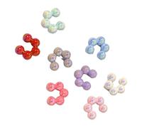 ZORESCOLEO Pendientes simples y modernos con clip para la oreja, sin perforación, textura de resina para varias ocasiones, as the pic show, Resina