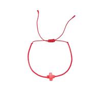 ZORESCOLEO Pulsera ajustable con dijes de cruces con cuentas multicolores, decoración para mujeres de moda, as the pic show, Materiales mixtos