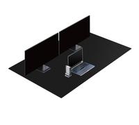 ZORESYN Alfombrilla de escritorio (150 x 90 cm) - Alfombrilla de escritorio de piel sintética con base de gamuza - Alfombrilla de mouse impermeable para juegos, alfombrilla de escritorio, almohadilla