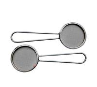 zorfar 100-400 Malla DIA 55MM Altura 6 mm con mango Piense Sieve Scero de acero inoxidable Colador de células Sampling Pharmacopeia Tamiz(150 mesh)