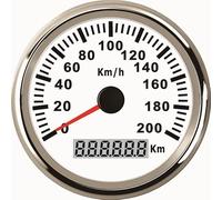 zorfar 120km/h Di 200km/h GPS Tachimetro Del Calibro Di 85 MILLIMETRI Auto Misuratore Di Velocità Con Il GPS Antenna Rosso Retroilluminazione Fit Per Il Camion Barca Marine(200kmh WS)