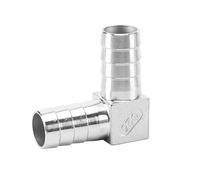 zorfar 1PC Hose Barb 304 Stainless Steel 6 810 12 13 14 15 16 18 19 20 25 32 40 mm Elbow Type Pipe Fitting Pagoda Hose Tail Barb Connector(40mm)