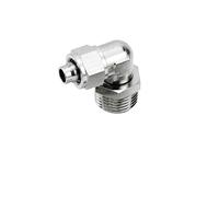 zorfar Accesorio neumático de codo giratorio de latón serie PL, acoplador rápido con bloqueo por torsión; BSP macho (M5/M6/M8/M10,1/8"~1/2") a tubo de aire OD de 4 a 16 mm, 1 unidad(6x4mm Hose,M6x1mm)