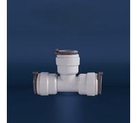 zorfar Accesorios de tubería POM, conector recto/codo/T/Y for tubería de 1/2", sistema de filtro de agua RO 1 Uds.(12.7mm Tee)