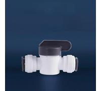 zorfar Accesorios de tubería POM, conector recto/codo/T/Y for tubería de 1/2", sistema de filtro de agua RO 1 Uds.(12.7mm Ball Valve)