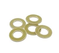 zorfar Arandela Plana Aislante de baquelita Resistente a Altas temperaturas, lámina de Resina epoxi ignífuga, Junta eléctrica Amarilla(20pcs M16X30X1.5)
