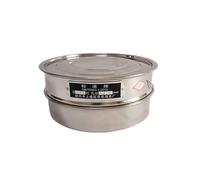 zorfar Juego de tapa, fondo y tamiz de prueba de 20 cm de diámetro, cubierta galvanizada y recipiente for muestreo de laboratorio, inspección, tamiz de farmacopea.(40 mesh(0.45mm))