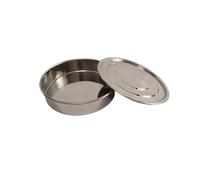 zorfar Juego de tapa, fondo y tamiz de prueba de 20 cm de diámetro, cubierta galvanizada y recipiente for muestreo de laboratorio, inspección, tamiz de farmacopea.(40 mesh(0.45mm))