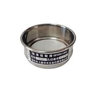 zorfar Tamiz de muestreo estándar de acero inoxidable 304 de 10 cm con marco de doble capa for laboratorio, tamiz de inspección estándar de la Farmacopea(250 mesh [0.063mm])