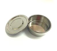 zorfar Tapa e inferior for tamiz de prueba Diam.10 cm 304 SUS CUBIERTA Y CONTENEDOR for LA INSPECCIÓN DE LA MUESTRACIÓN DE LABORATORIO PHARMACACOIA SIVE R10CM