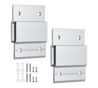 Zorfeter Z Gancho francés Zorfeter de 2 pulgadas - Soportes de montaje en pared para espejo, cuadro, pizarra blanca, cabecera, marcos de obra de arte - Gancho de barra Z soporta, 2 pares