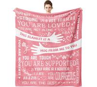 ZORKET Manta de Abrazo curativo de 60 x 50 Pulgadas, Regalos inspiradores para el Pensamiento de ti para Mujeres, Regalos imprescindibles de quimioterapia, Regalos para Mujeres después de la cirugía,