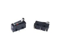 Zorlun 10 interruptores de 2/3 pines NO/NC, microinterruptores límite, 5 A, 250 V CA, KW11-3Z, acción rápida, empuje con palanca arco rodillo(WHITE)