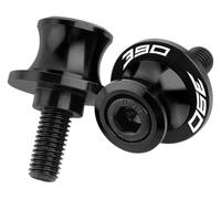 Zorlun 2024 Compatible con 390 Accesorios Motocicleta CNC Aluminio Basculante Carretes Soporte Tornillos Naranja Compatible(Black)