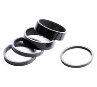 Zorlun Arandela de fibra carbono for vástago auricular bicicleta carretera, 1-1/8 ", 28,6mm, 1-1/4" 31,8mm, espaciador ajuste horquilla delantera OD2(5pcs-Set for 31.8mm)