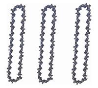 Zorlun Barra de sierra 6 pulgadas, eléctrica 1/4"P, 37 nudos, 18 cuchillas, guía repuesto for mini motosierra, cadena acero, herramienta jardinería(3pcs 6-inch Chain)