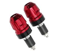 Zorlun Bloque de equilibrio anticaída for manillar motocicleta, contrapesos extremo barra, accesorios modificación CNC compatibles con SYM Husky ADV150 ADV300(Red)