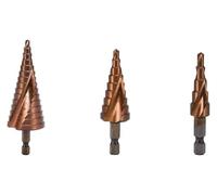 Zorlun Broca escalonada de cobalto M35 nivel 5/9 alta velocidad, broca cónica acero for metal, herramienta cortadora agujeros for inoxidable(3 pcs B5)