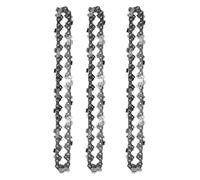 Zorlun Cadenas de 4/6/8 pulgadas y barra guía, mini cadenas acero, hoja sierra eléctrica, herramienta, accesorio, repuesto for corte madera(3pc 4inch Chain)