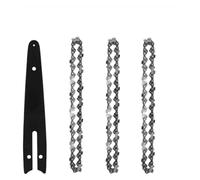 Zorlun Minisierra inalámbrica de 4 y 6 pulgadas for cortar madera, guía cadena, sierra eléctrica portátil, minisierras, accesorios for sierras madereras(6-inch Set a)