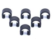 Zorlun Organizador de hebillas plástico for cables freno y cambio bicicleta, tipo C, con forma U, abrazadera a presión, clip for marco manguera hidráulica, 30 unidades