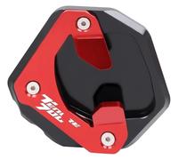 Zorlun Placa de extensión soporte CNC for motocicleta, lateral for pie, almohadilla ampliación Compatible con TENERE 700 Tenere700 XTZ XTZ700 2019-2023(Red)